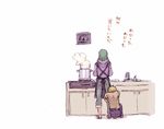  1girl brown_hair comic cooking green_hair hood hoodie kagerou_project kano_shuuya kido_tsubomi long_hair mekakushi_code_(vocaloid) pecolatte short_hair translated vocaloid 