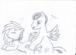  &lt;3 agge aggerey cielo cielorey collar cum cum_inside cute cutie_mark duo equine female feral flightless friendship_is_magic goodmare horse male mammal mounting my_little_pony original_character pegasus penis pony rey sex sketch straight wings 