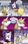  blonde_hair blue_eyes blush clothed clothing comic cutie_mark dialog dialogue english_text equine female feral friendship_is_magic fur group hair horn horse male mammal my_little_pony pluckyninja pony prince_blueblood_(mlp) purple_hair rarity_(mlp) saliva text unicorn white_fur 