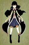  black_hair highres long_hair majutsushi_orphen ratchett_finrandi school_uniform skirt solo spoilers yuuki_(yuuki333) 