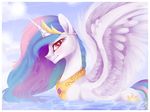  female feral friendship_is_magic horn horse imalou mammal my_little_pony pony princess princess_celestia_(mlp) royalty winged_unicorn wings 