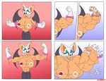  big_muscles breasts female hyper hyper_muscles muscles muscular_female rouge_the_bat sega sonic_(series) 
