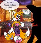  crossdressing drag female fox male mammal miles_prower rouge_the_bat sega sonic_(series) susiebeeca 