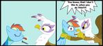  blue_fur brown_fur cgeta comic duo english_text equine eyes_closed female feral friendship_is_magic fur gilda_(mlp) gryphon hair horse mammal multi-colored_hair my_little_pony pony purple_eyes rainbow_dash_(mlp) rainbow_hair sky text tongue tongue_grab tongue_out wings yellow_eyes 