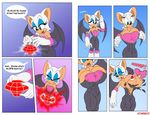  breasts female muscles muscular_female rouge_the_bat sega sonic_(series) 