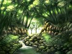  bad_pixiv_id forest grass hatomame nature no_humans original river scenery tree water 