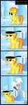  blonde_hair comic cooking cub cutie_mark derpy_hooves_(mlp) egg equine eyes_closed female feral friendship_is_magic frying_pan fur grey_feathers grey_fur hair hat horse mammal my_little_pony outside pan pegasus pony smile smoke spitfire_(mlp) toxic-mario two_tone_hair wings wonderbolts_(mlp) yellow_feathers yellow_fur young 