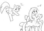  female feral fluttershy_(mlp) friendship_is_magic horn horse looking_at_viewer mammal my_little_pony pony pussy revenfox tentacles twilight_sparkle_(mlp) unicorn 