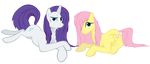  alpha_channel bednarowski couple cutie_mark duo equine female feral fluttershy_(mlp) friendship_is_magic hi_res horn mammal my_little_pony pegasus rarity_(mlp) sotoco unicorn wings 