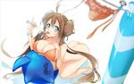  ass bad_id bad_pixiv_id bikini bikini_bottom_removed blue_eyes bottomless breasts brown_hair cleavage clothes_removed clothesline double_bun food gen_3_pokemon gen_5_pokemon large_breasts licking long_hair mei_(pokemon) messy oshawott pokemon pokemon_(creature) pokemon_(game) pokemon_bw2 popsicle shinobiya_fsaka swimsuit tongue twintails tympole wailord 