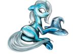  equine female feral friendship_is_magic hat horn lachasseauxhiboux lying mammal my_little_pony plain_background solo trixie_(mlp) unicorn white_background wizard_hat 