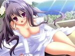  black_hair breasts dark_hair kozakura_ryou nanase_ayumu natsu_yume_nagisa purple_eyes 