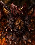  destoroyah epic fire giant_monster godzilla_(series) horn horns kaijuu monster no_humans spikes standing wings yellow_eyes 