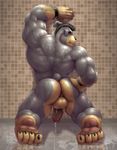  balls biceps big_muscles big_penis bodybuilder bracelet braford butt canine cock_ring dog erection fur huge_muscles jewelry kneeling leaking looking_at_viewer male mammal muscles nude paws penis pose precum shower shower_floor solo thick_penis water wet 
