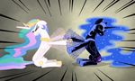  catfight crown cutie_mark equine eyes_closed female feral fight friendship_is_magic gold hair horn horse mammal multi-colored_hair my_little_pony necklace nightmare_moon_(mlp) pony princess princess_celestia_(mlp) royalty slapping underpable winged_unicorn wings 