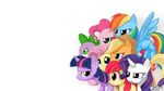  apple_bloom_(mlp) applejack_(mlp) blonde_hair blue_eyes blue_fur blue_hair cowboy_hat cub cutie_mark dragon equine female feral fluttershy_(mlp) friendship_is_magic fur green_eyes group hair hat horn horse male mammal multi-colored_hair my_little_pony mysticalpha orange_fur pegasus pink_fur pink_hair pinkie_pie_(mlp) plain_background pony purple_eyes purple_fur purple_hair purple_scales rainbow_dash_(mlp) rainbow_hair rarity_(mlp) red_hair spike_(mlp) twilight_sparkle_(mlp) two_tone_hair unicorn white_background white_fur wings yellow_fur young 