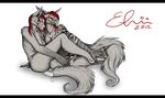  4_toes anthro avian breasts canine claws etrii eyes female fur grey_fur gryphon hair hindpaw hybrid mammal nude paws plain_background plantigrade red_hair sitting toes vampi white_background wolf 