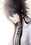  black_hair highres long_hair male male_focus monochrome_factor red_eyes ryuko_(monochrome_factor) solo 