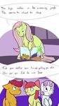  book comic cub cutie_mark_crusaders_(mlp) dialog english_text equine feline female feral fluttershy_(mlp) friendship_is_magic go_the_fuck_to_sleep_(book) horn horse mammal my_little_pony pegasus pony scootaloo_(mlp) sweetie_belle_(mlp) text tiger tigs unicorn vulgar wings young 