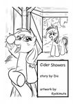  apple applejack_(mlp) barn black_and_white comic cover_page cutie_mark english_text equine female feral freckles friendship_is_magic fruit horse kyokimute mammal monochrome my_little_pony pegasus plain_background pony rainbow_dash_(mlp) sitting tears text tree white_background wings wood 