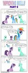  bcrich40 blue_fur comic cutie_mark dialog dialogue english_text equine female feral friendship_is_magic fur green_fur group hair horn horse lyra_(mlp) lyra_heartstrings_(mlp) mammal multi-colored_hair my_little_pony pegasus plain_background pony purple_eyes purple_fur rainbow_dash_(mlp) rainbow_hair text tree twilight_sparkle_(mlp) two_tone_hair unicorn white_background wings wood 