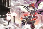  bat bat_wings remilia_scarlet shunsei_(muratou) solo touhou wings 