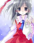  asahina bangs black_hair hair_tubes hakurei_reimu lowres solo touhou 