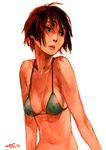  bikini copyright_request fcp green_eyes red_hair short_hair solo swimsuit 