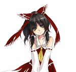  bad_id bad_pixiv_id black_eyes black_hair hakurei_reimu itou_nanami naco ribbon smile solo touhou 