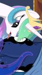  equine female friendship_is_magic horse invalid_tag lesbian licking mammal my_little_pony princess_celestia_(mlp) princess_luna_(mlp) tongue 