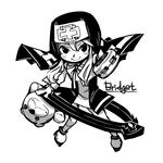  bad_id bad_pixiv_id bow bridget_(guilty_gear) character_name cross greyscale guilty_gear hounori light_smile long_hair looking_at_viewer male_focus monochrome nun otoko_no_ko simple_background smile solo stuffed_animal stuffed_toy teddy_bear white_background 