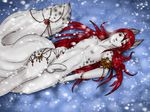  cold eliana-asato feline fur girly gold hair jewelry leopard long_hair long_nails long_tail lying male mammal nude penis red_eyes red_hair red_nails snow snow_leopard snowfall snowing spots uncut undressed white_fur winter 