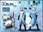  abs anthro arctic beast biceps black_fur blue_eyes blue_fur canine chaoticicewolf collar darkgoose fur generic green_eyes hair heterochromia looking_at_viewer male mammal model_sheet muscles nude pecs pose sheet slim solo tall toned white_fur wild wolf wolfy 