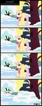  comic english_text equine female feral fluttershy_(mlp) friendship_is_magic fur hair horse mammal my_little_pony open_mouth outside pegasus pink_hair pony scarf snow solo text toxic-mario tree wings wood yellow_fur 