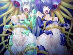  breasts cum cum_in_pussy cum_inside cum_on_body cum_on_clothes cum_on_lower_body fingerless_gloves gloves large_breasts lilith-soft nipples puella_maga_lucifer_ouka stomach_bulge tentacle 