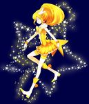  absurdres bad_id bad_pixiv_id bike_shorts blonde_hair blush boots bow choker cure_peace hair_flaps highres kise_yayoi long_hair magical_girl open_mouth ponytail precure shorts shorts_under_skirt skirt smile smile_precure! solo star tiara wrist_cuffs yellow_bow yellow_eyes yellow_shorts yellow_skirt yuiyuimoe 