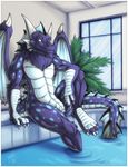  anthro blue dragon furnace hahul pool sitting spot water 