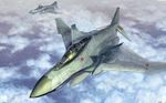  airplane cloud cloudy_sky f-4_phantom_ii fighter_jet future helmet jet military military_vehicle no_humans original pilot ranpota realistic science_fiction sky wallpaper 