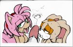  amber_eyes amy_rose anthro big_breasts blush breasts cream_the_rabbit disembodied_penis drooling erection eyes_closed female green_eyes handjob hedgehog lagomorph looking_at_viewer male mammal michiyoshi nude oral oral_sex penetration penis rabbit saliva sega sex sonic_(series) 