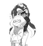  &lt;3 animal_humanoid blush cephalopod cephalopod_humanoid dark_skin duo eyes_closed female female/female headphones hi_res hug humanoid inkling marina_(splatoon) marine marine_humanoid mollusk mollusk_humanoid nimae04 nintendo octoling off_the_hook_(splatoon) pearl_(splatoon) signature simple_background smile splatoon tentacle_hair tentacles video_games 