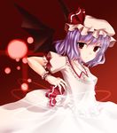  bad_id bad_pixiv_id blue_hair hat highres lasa_(2percent) remilia_scarlet ribbon short_hair solo touhou wings 