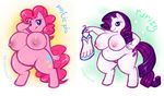  friendship_is_magic my_little_pony onnanoko pinkie_pie rarity 