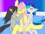  chardude fluttershy friendship_is_magic my_little_pony octavia vinyl_scratch 