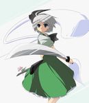  duplicate hitodama konpaku_youmu konpaku_youmu_(ghost) oka_(bananashoe) short_hair silver_hair solo sword touhou weapon 