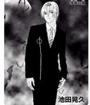  artist_request formal greyscale male_focus monochrome necktie rosario+vampire solo suit yoshii_kiria 
