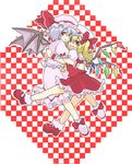  flandre_scarlet hat hug multiple_girls nugaa remilia_scarlet siblings sisters touhou wings 