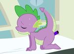  2012 anal anal_insertion anal_masturbation anal_penetration dildo dragon friendship_is_magic frostedpony insertion inside male masturbation my_little_pony penetration scalie sex_toy solo spike spike_(mlp) sweat 