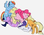  applejack fluttershy friendship_is_magic my_little_pony pinkie_pie rainbow_dash rainbowjack rarity twilight_sparkle 