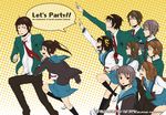  5girls asahina_mikuru asahina_mitsuru cover cover_page doujinshi dual_persona everyone genderswap genderswap_(ftm) genderswap_(mtf) kita_high_school_uniform koizumi_itsuki koizumi_itsuki_(female) kyon kyonko multiple_boys multiple_girls murasaki_nasu nagato_yuki nagato_yuuki school_uniform serafuku suzumiya_haruhi suzumiya_haruhi_no_yuuutsu suzumiya_haruhiko 