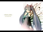  hatsune_miku kakaon long_hair ribbon skirt solo twintails vocaloid 